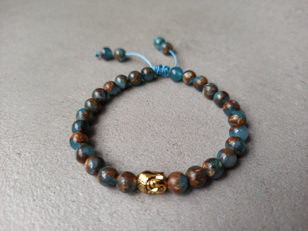 Bracelet perles + Bouddha